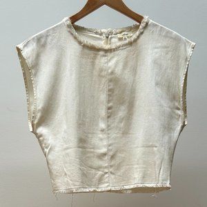 White Wildred Crop tank Size M